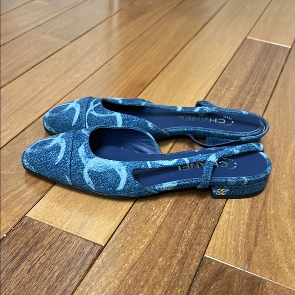 New CHANEL Coco Women's Slingback Shoes size 37 - Picture 2 of 9